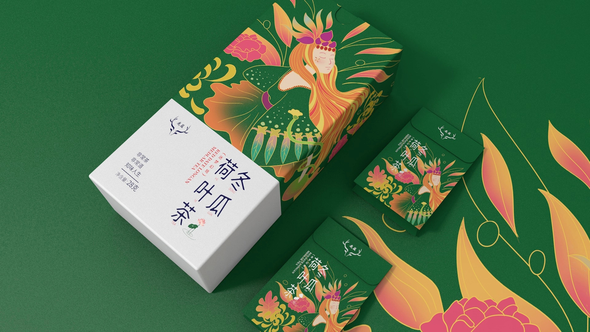 花茶包裝設計的圖案能使商品更加形象化