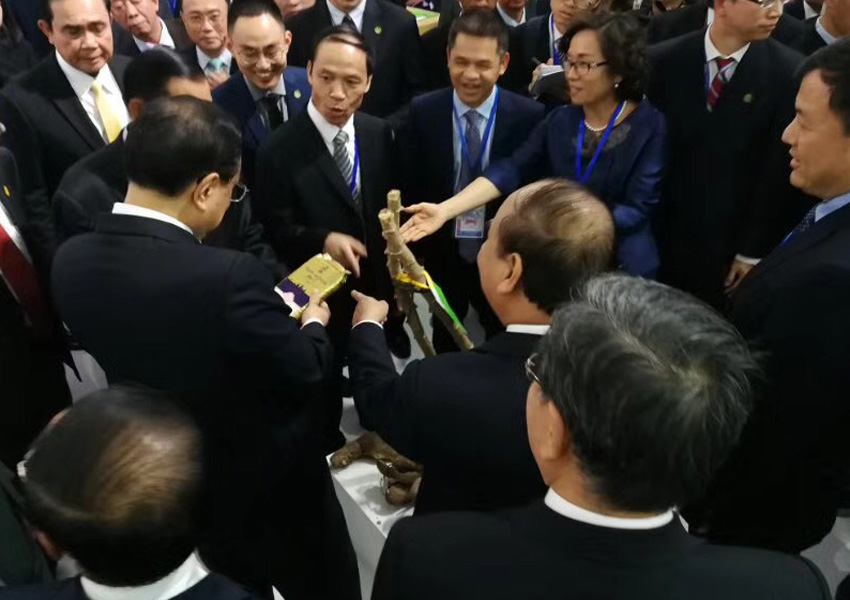 李克強(qiáng)總理親臨參觀國(guó)宏集團(tuán)展位